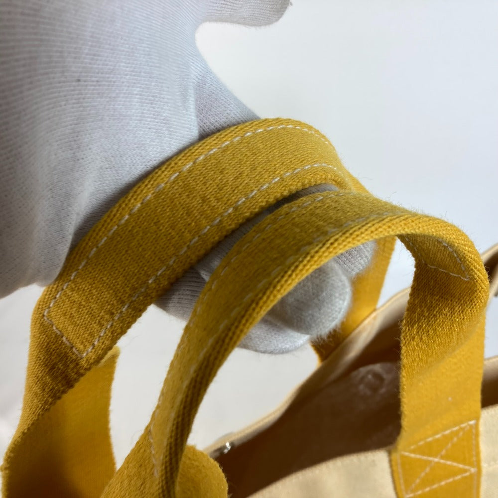 HERMES Shoulder Bag canvas yellow Bora Bora GM