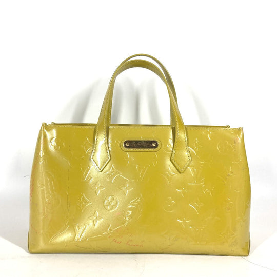 LOUIS VUITTON Handbag M91643 Monogram Vernis Canvas yellow Monogram Vernis Wilshire PM
