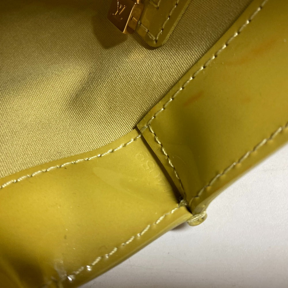 LOUIS VUITTON Handbag M91643 Monogram Vernis Canvas yellow Monogram Vernis Wilshire PM