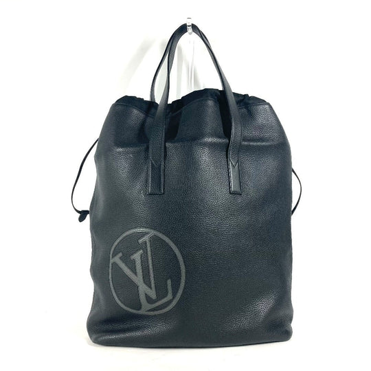 LOUIS VUITTON Shoulder Bag M55000 Taurillon Clemence Leather black LV circle Hippo Light mens Used Authentic