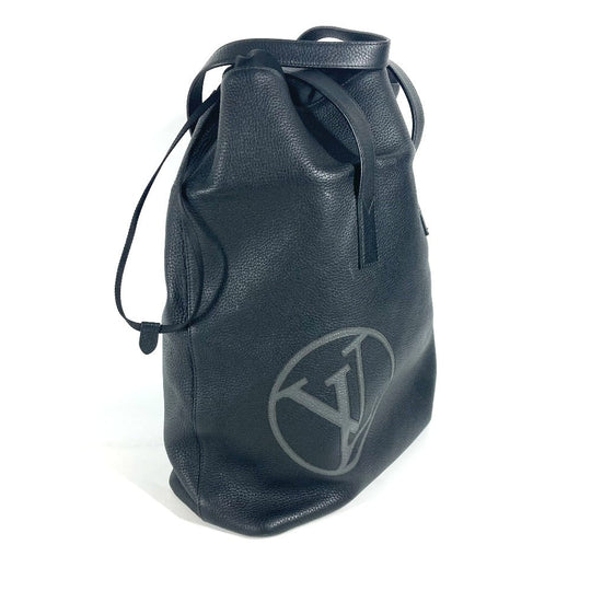 LOUIS VUITTON Shoulder Bag M55000 Taurillon Clemence Leather black LV circle Hippo Light mens Used Authentic