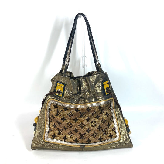 LOUIS VUITTON Shoulder Bag M97012 Leather, Canvas gold cruise line monogram sunbird Women Used Authentic