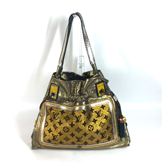 LOUIS VUITTON Shoulder Bag M97012 Leather, Canvas gold cruise line monogram sunbird Women Used Authentic