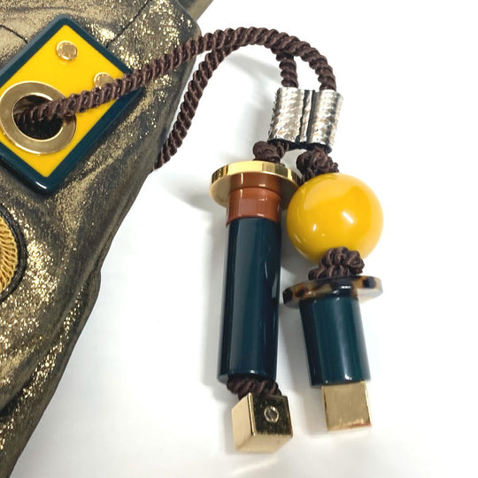 LOUIS VUITTON Shoulder Bag M97012 Leather, Canvas gold cruise line monogram sunbird Women Used Authentic