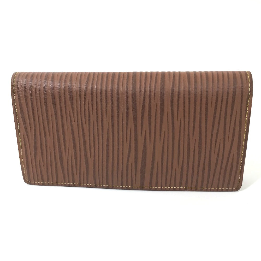 LOUIS VUITTON Long Wallet Purse M82631 Epi Leather Brown Epi Portefeuille Blaza NM mens Used Authentic