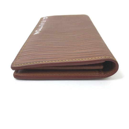 LOUIS VUITTON Long Wallet Purse M82631 Epi Leather Brown Epi Portefeuille Blaza NM mens Used Authentic