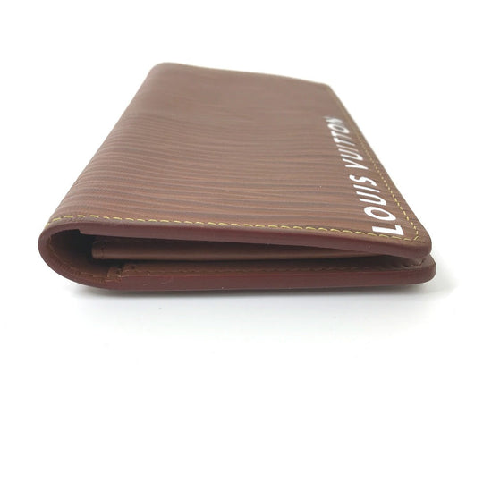 LOUIS VUITTON Long Wallet Purse M82631 Epi Leather Brown Epi Portefeuille Blaza NM mens Used Authentic