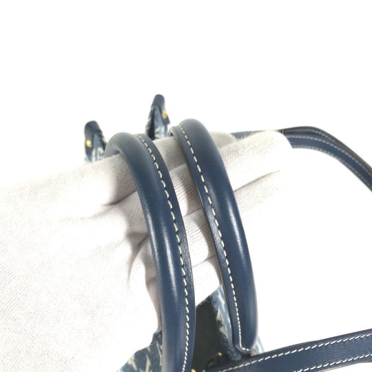 LOUIS VUITTON Shoulder Bag M59608 Monogram denim canvas, leather blue Monogram Denim Jacquard On the Go MM Women Used Authentic