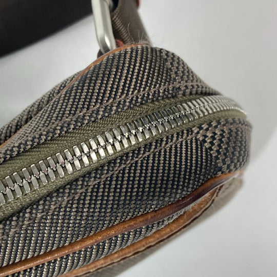 LOUIS VUITTON Sling bag M93619 Damier Jean Canvas khaki Damier Jean Acrobat mens Used Authentic