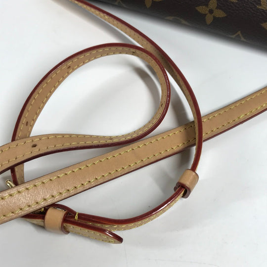 LOUIS VUITTON Sling bag M83532 Monogram canvas Brown Monogram mini bum bag Women Used Authentic