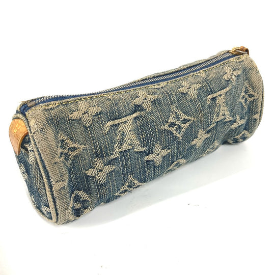LOUIS VUITTON Pouch M95081 Monogram denim blue Monogram denim Truth Speedy GM Women Used Authentic