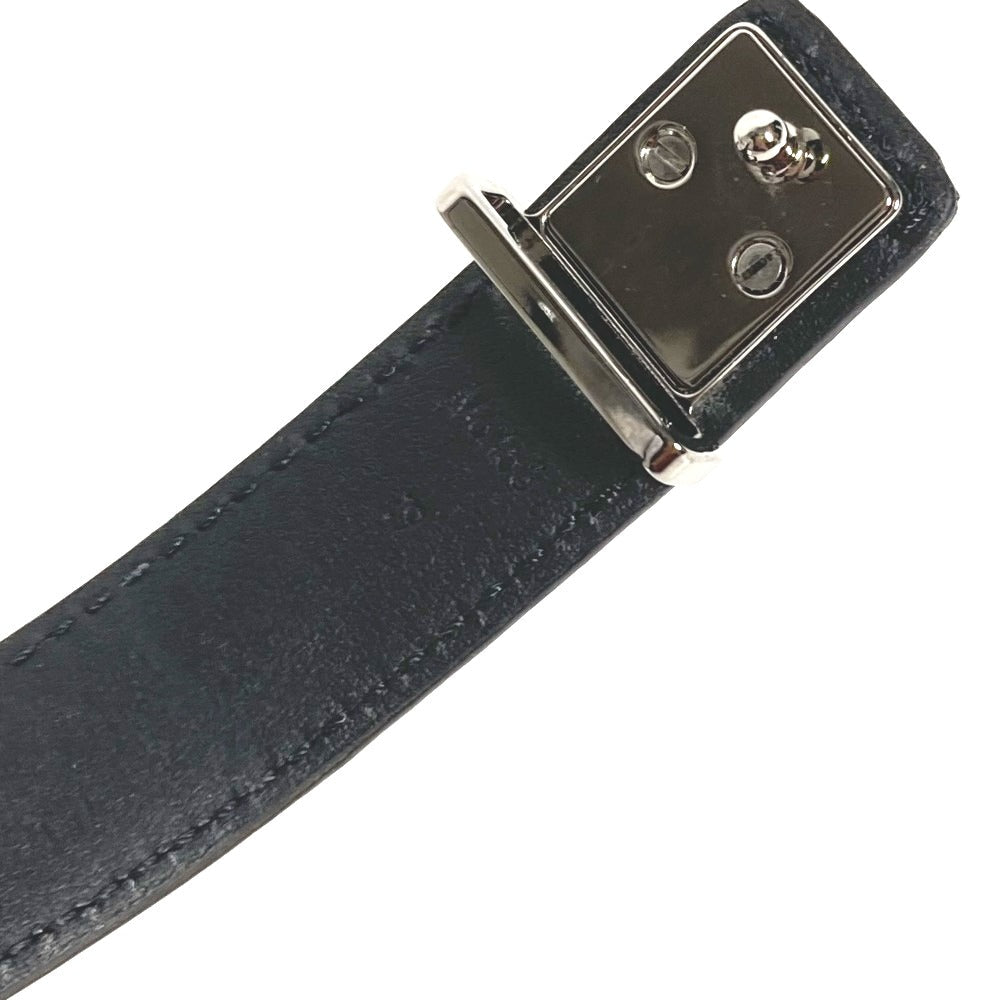 LOUIS VUITTON bracelet M6456E Monogram Eclipse Canvas black Monogram Eclipse Bracelet LV Slim mens 19 Used Authentic
