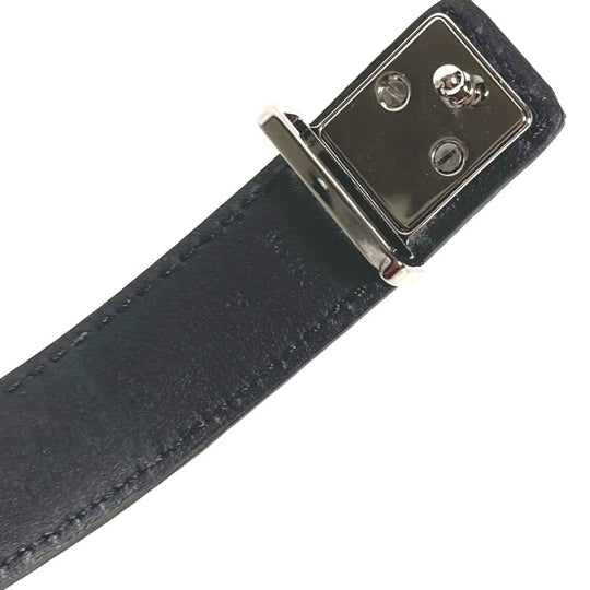 LOUIS VUITTON bracelet M6456E Monogram Eclipse Canvas black Monogram Eclipse Bracelet LV Slim mens 19 Used Authentic