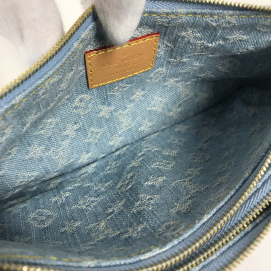 LOUIS VUITTON Shoulder Bag M83532 Monogram denim blue Monogram denim Pochette Live