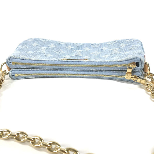 LOUIS VUITTON Shoulder Bag M83532 Monogram denim blue Monogram denim Pochette Live