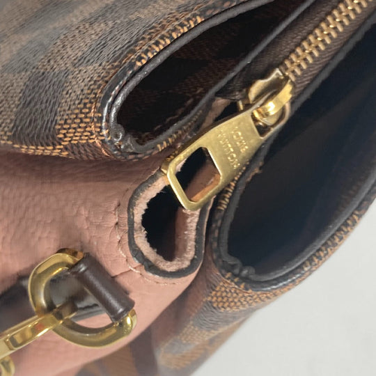 LOUIS VUITTON Tote Bag N41488  Damier canvas Brown Damier Normandy Women Used Authentic