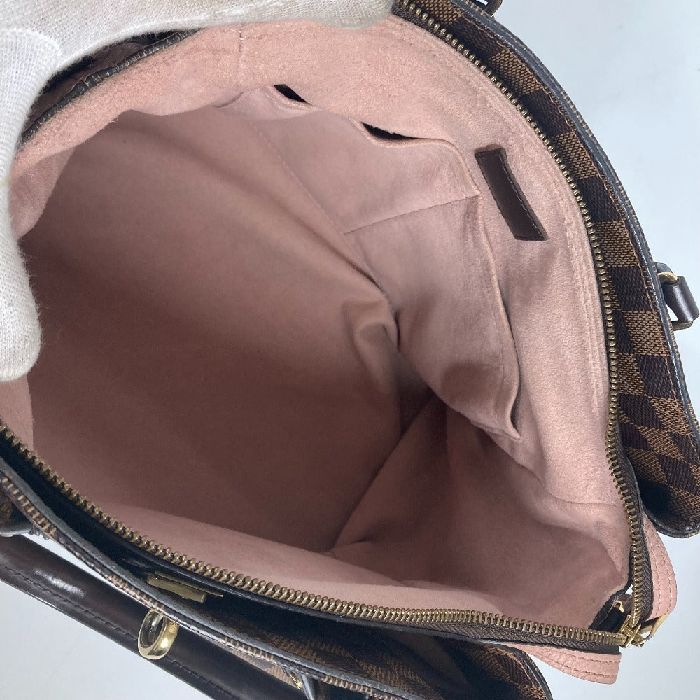 LOUIS VUITTON Tote Bag N41488  Damier canvas Brown Damier Normandy Women Used Authentic