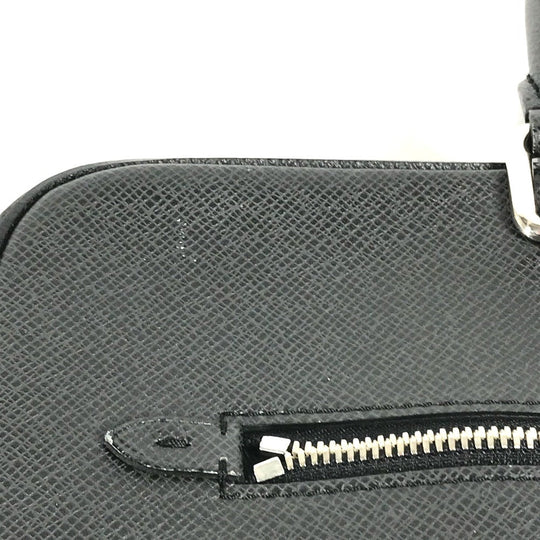 LOUIS VUITTON Business bag M30643 Taiga Leather black Taiga PortoDocument Business PDV mens Secondhand Authentic