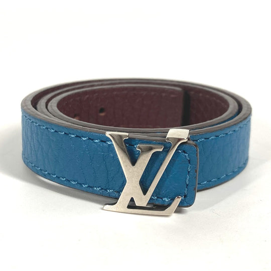 LOUIS VUITTON bracelet M6015E Taurillon Clemence Leather blue Bracelet LV