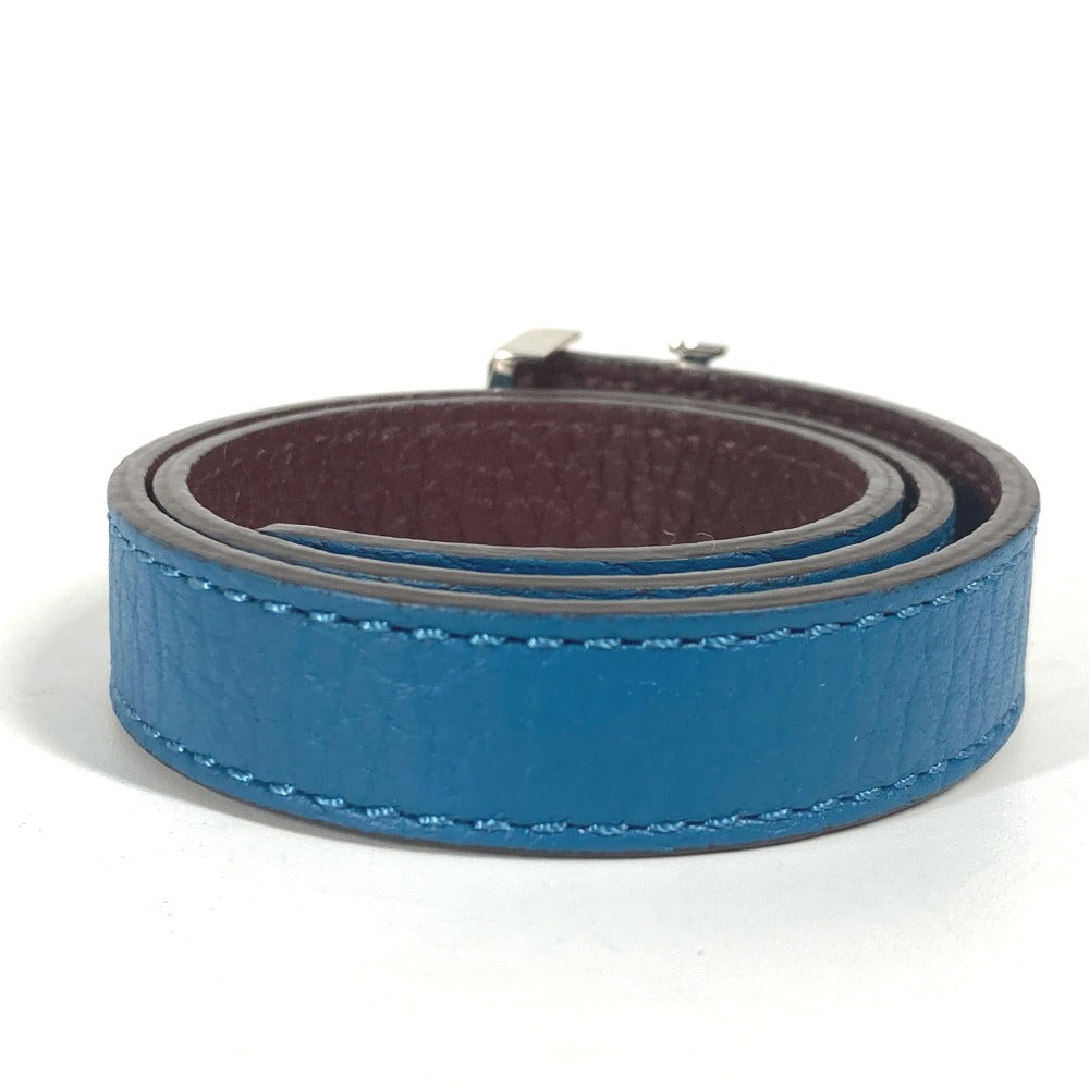 LOUIS VUITTON bracelet M6015E Taurillon Clemence Leather blue Bracelet LV
