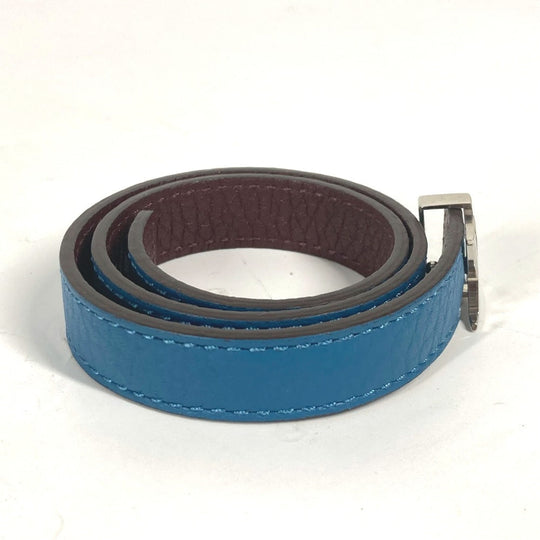 LOUIS VUITTON bracelet M6015E Taurillon Clemence Leather blue Bracelet LV