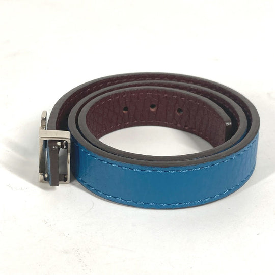 LOUIS VUITTON bracelet M6015E Taurillon Clemence Leather blue Bracelet LV