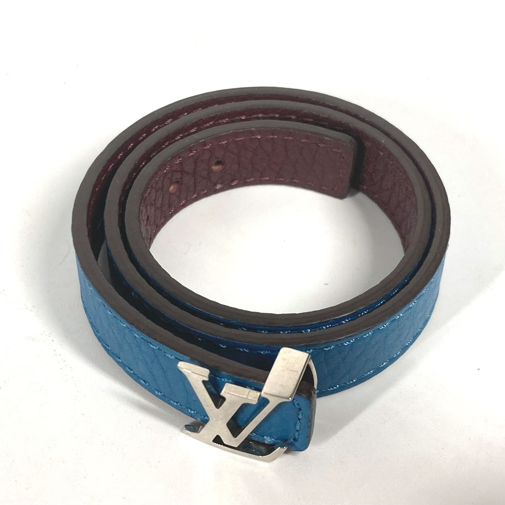 LOUIS VUITTON bracelet M6015E Taurillon Clemence Leather blue Bracelet LV