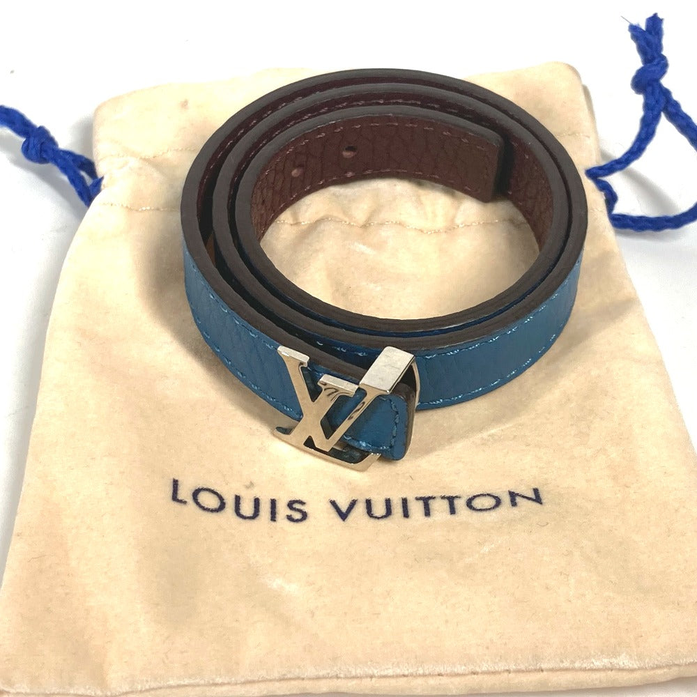 LOUIS VUITTON bracelet M6015E Taurillon Clemence Leather blue Bracelet LV
