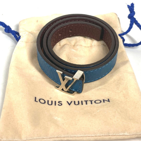 LOUIS VUITTON bracelet M6015E Taurillon Clemence Leather blue Bracelet LV