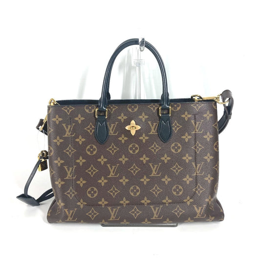 LOUIS VUITTON Handbag M43550 Monogram canvas Brown Monogram Flower tote Women Used Authentic