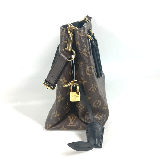 LOUIS VUITTON Handbag M43550 Monogram canvas Brown Monogram Flower tote Women Used Authentic
