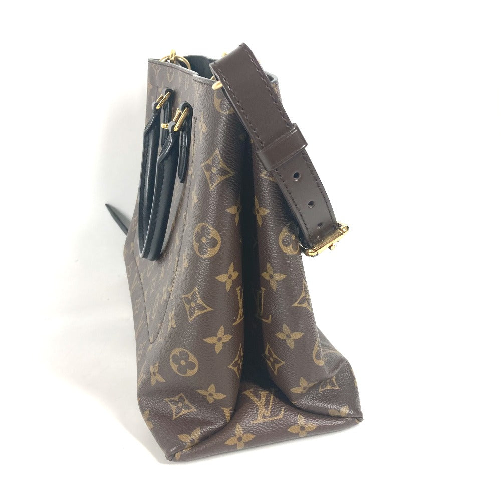LOUIS VUITTON Handbag M43550 Monogram canvas Brown Monogram Flower tote Women Used Authentic