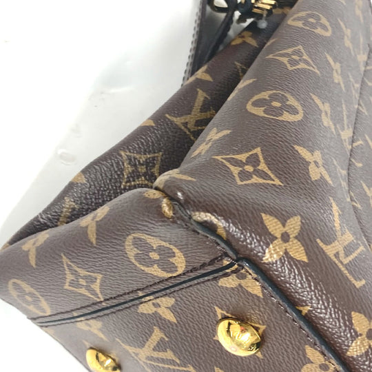 LOUIS VUITTON Handbag M43550 Monogram canvas Brown Monogram Flower tote Women Used Authentic