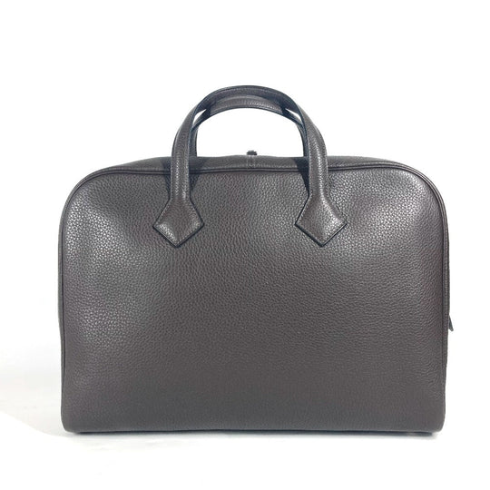 HERMES Business bag Taurillon Clemence Brown bag handbag Victoria 2 mens Used Authentic