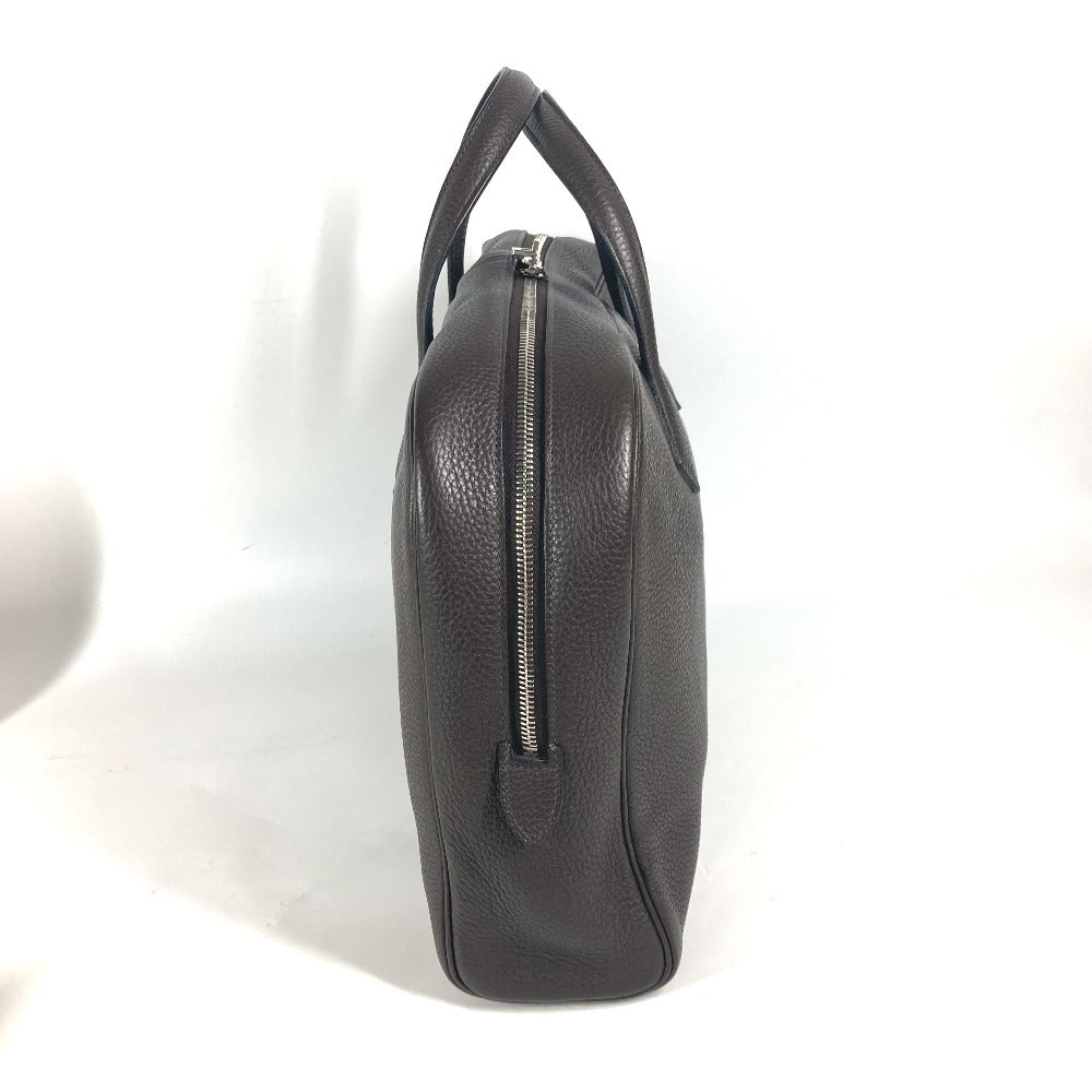 HERMES Business bag Taurillon Clemence Brown bag handbag Victoria 2 mens Used Authentic