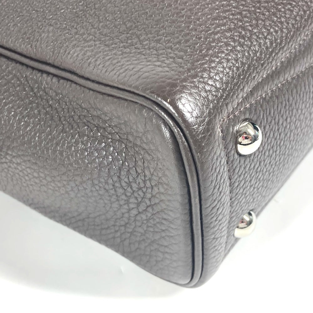 HERMES Business bag Taurillon Clemence Brown bag handbag Victoria 2 mens Used Authentic