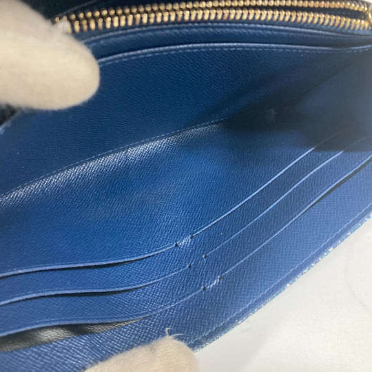 LOEWE gloves wool blue Accessories Anagram logo unisex(Unisex) Used Authentic