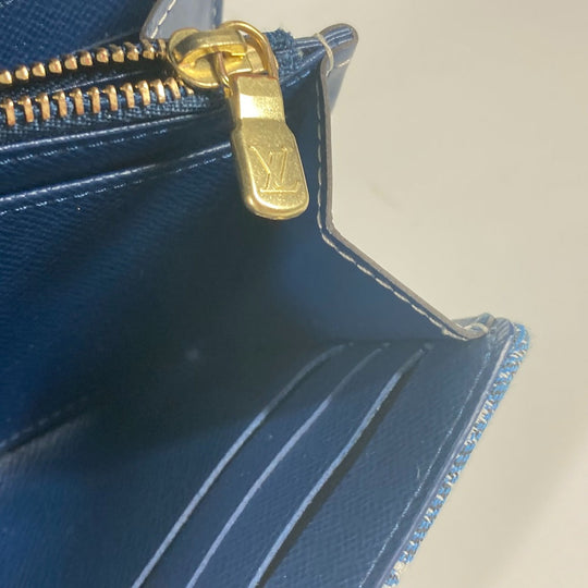 LOEWE gloves wool blue Accessories Anagram logo unisex(Unisex) Used Authentic