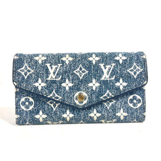 LOEWE gloves wool blue Accessories Anagram logo unisex(Unisex) Used Authentic