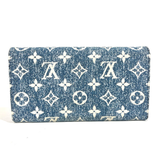LOEWE gloves wool blue Accessories Anagram logo unisex(Unisex) Used Authentic