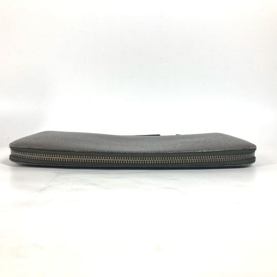 LOUIS VUITTON Long Wallet Purse M30658 Taiga Leather Brown Taiga Organizer Atoll mens Used Authentic