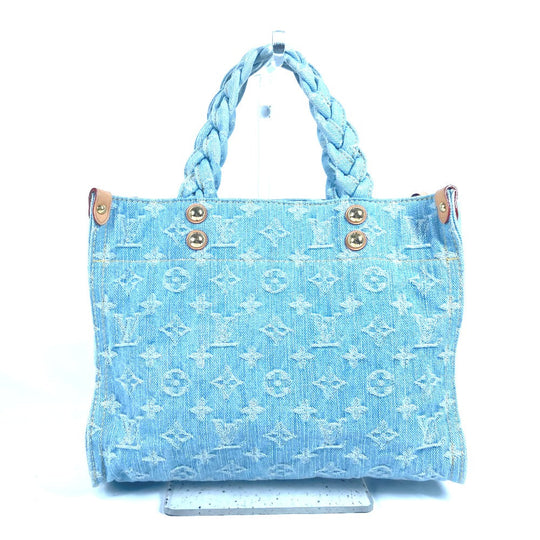 LOUIS VUITTON Handbag M24897 Monogram denim blue Monogram denim Let go