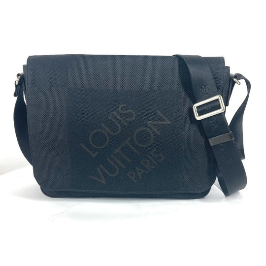 LOUIS VUITTON Shoulder Bag  M93618 Damier Jean Canvas black Damier Jean Petite message mens Used Authentic