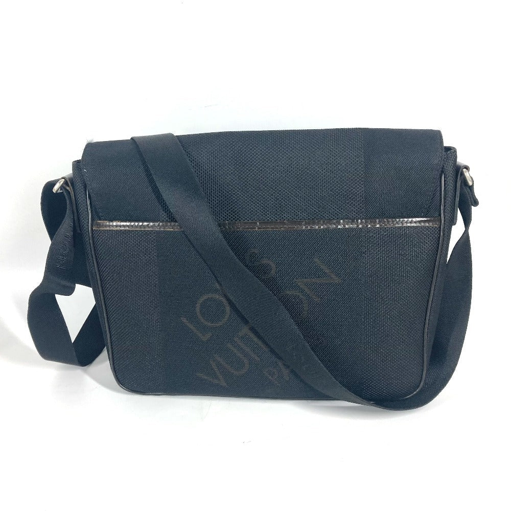 LOUIS VUITTON Shoulder Bag  M93618 Damier Jean Canvas black Damier Jean Petite message mens Used Authentic
