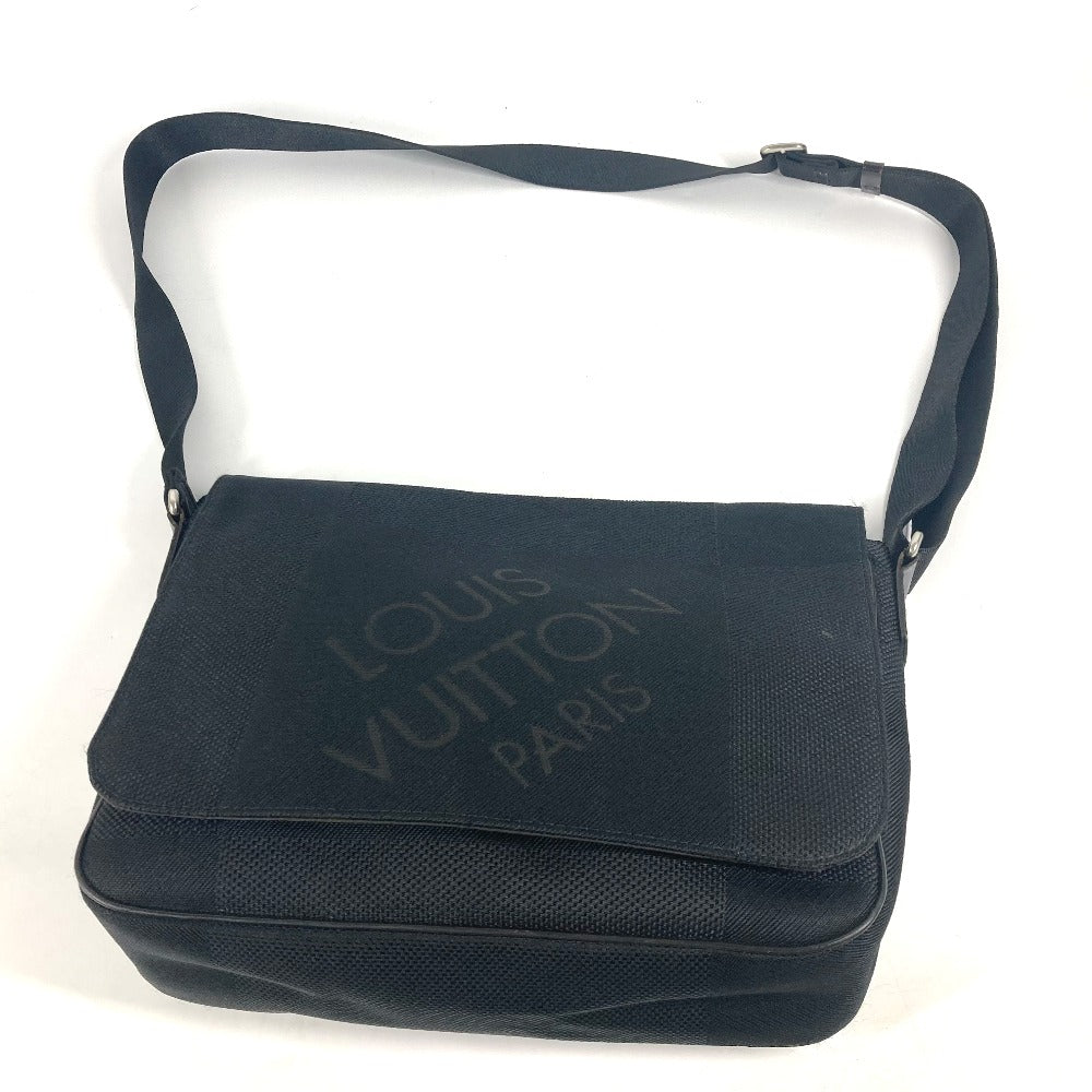 LOUIS VUITTON Shoulder Bag  M93618 Damier Jean Canvas black Damier Jean Petite message mens Used Authentic