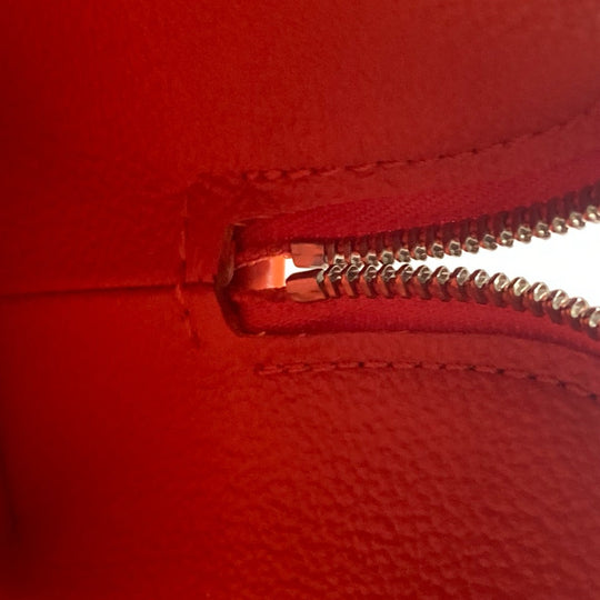LOUIS VUITTON Cosmetics Pouch M40642 Epi Leather Orange Epi Pochette Cosmetic PM Women Used Authentic