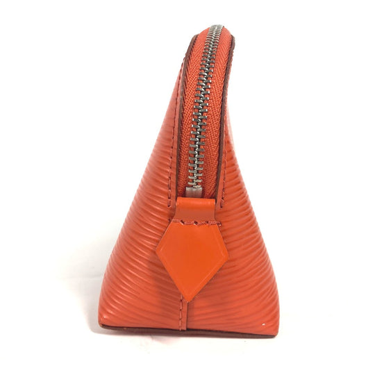 LOUIS VUITTON Cosmetics Pouch M40642 Epi Leather Orange Epi Pochette Cosmetic PM Women Used Authentic