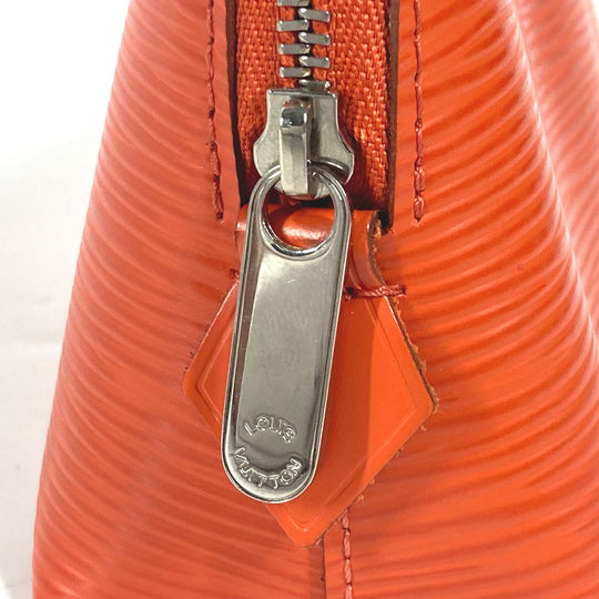 LOUIS VUITTON Cosmetics Pouch M40642 Epi Leather Orange Epi Pochette Cosmetic PM Women Used Authentic