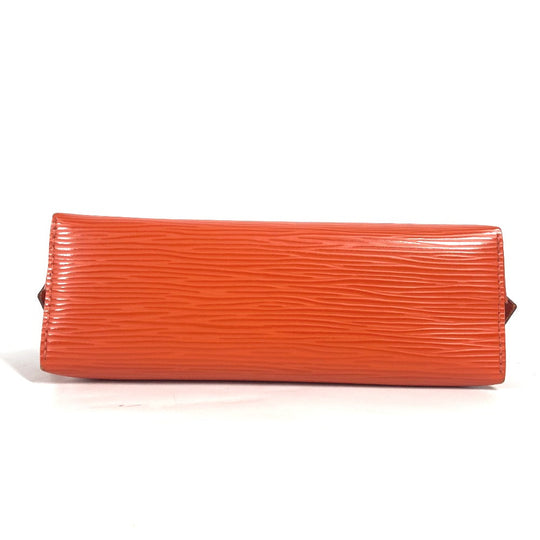 LOUIS VUITTON Cosmetics Pouch M40642 Epi Leather Orange Epi Pochette Cosmetic PM Women Used Authentic