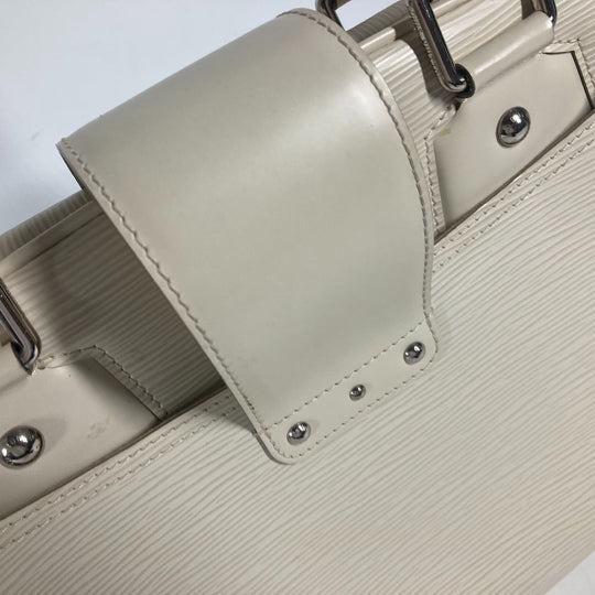 LOUIS VUITTON Handbag M5931J Epi Leather white Epi Bowling Montaigne GM Women Used Authentic